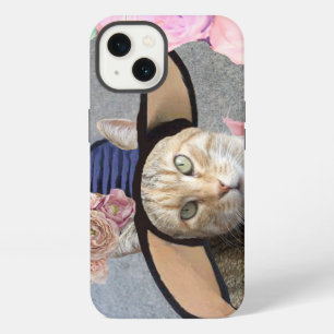 ETUI iPhone 13 PRINCESS TATUS /ELEGANT CAT, GRAND DIVA CASQUETTE