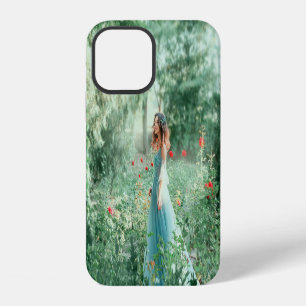 Coque iPhone 12 Princesse brune : aquarelle de forêt féerique