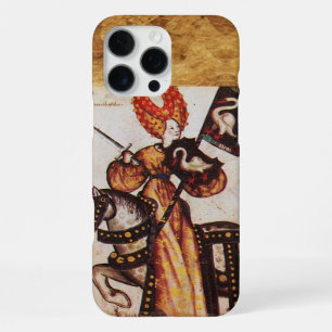 Coque iPhone 16 Pro Max PRINCESSE PENTHÉSILÉE EN CHEVALIER MÉDIÉVAL Armoir