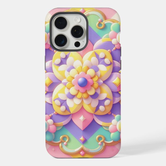Coque iPhone printemps coloré/Pâques/ princesse pastel (Verso)