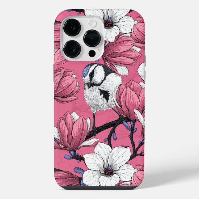 Coque iPhone Printemps en rose (Verso)