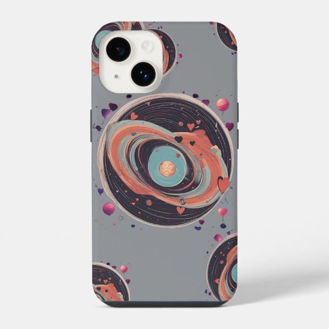 Coque iPhone 💖🌠 "Pris dans votre orbite" (Verso)