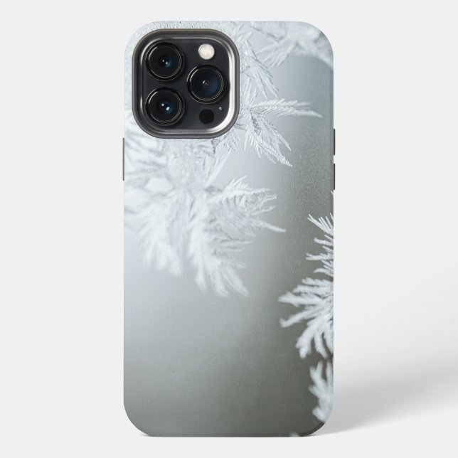 Coque iPhone Prise de vue rapprochée de flocons de neige (Verso)
