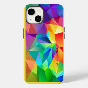 Coque Pour iPhone 14 Prisme de Rainbow Personnaliser le texte