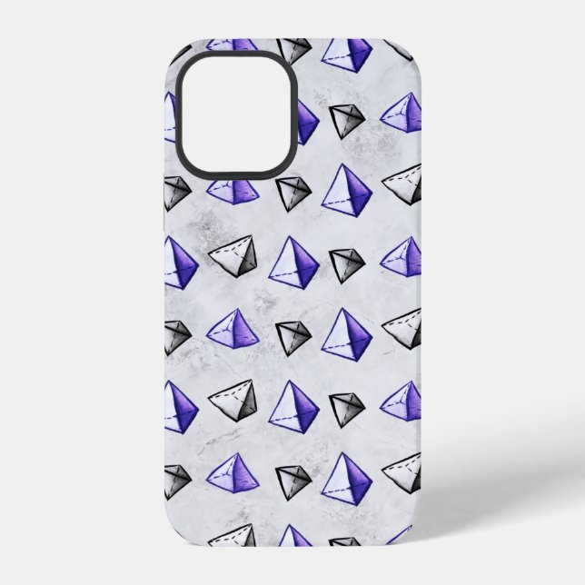 Coque iPhone Professeur de mathématiques de géométrie de motif  (Verso)
