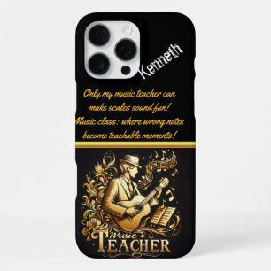 Coque iPhone 16 Pro Max Professeur de musique inspirant les étudiants