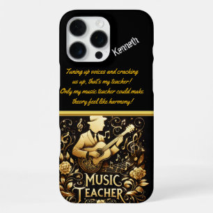 Coque iPhone 16 Pro Max Professeur De Musique Inspiré De Mélodies En Class