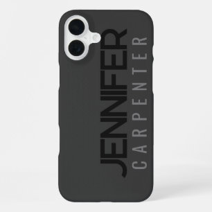 Coque iPhone 16 Plus Professionnel élégant moderne minimaliste ajouter