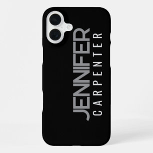 Coque iPhone 16 Plus Professionnel élégant moderne minimaliste ajouter