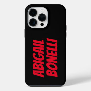 Coque Pour Pour iPhone 14 Pro Max Professionnel minimaliste rouge noir roman comique