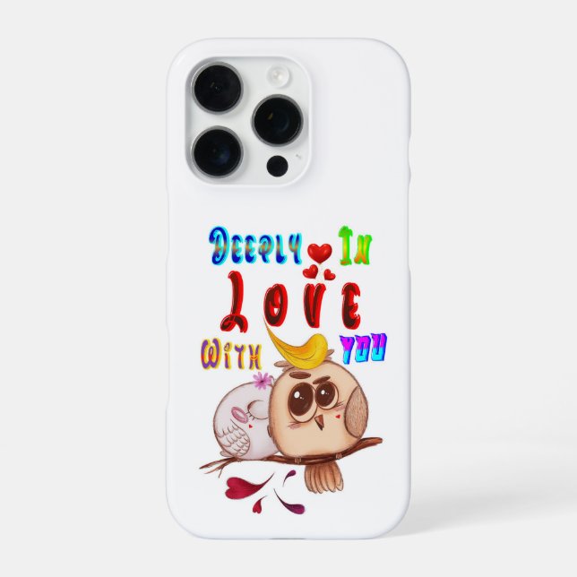 Coque iPhone Profondément amoureux de toi (Verso)
