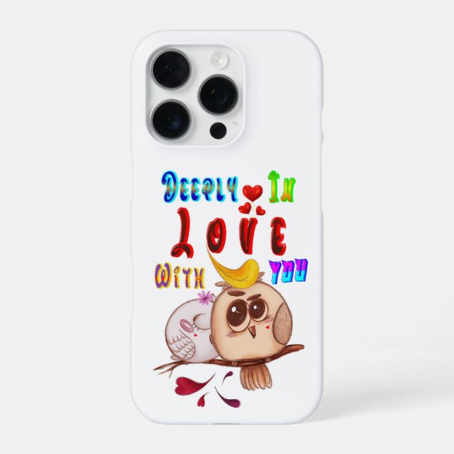 Coque iPhone Profondément En Amour Avec Toi (Verso)