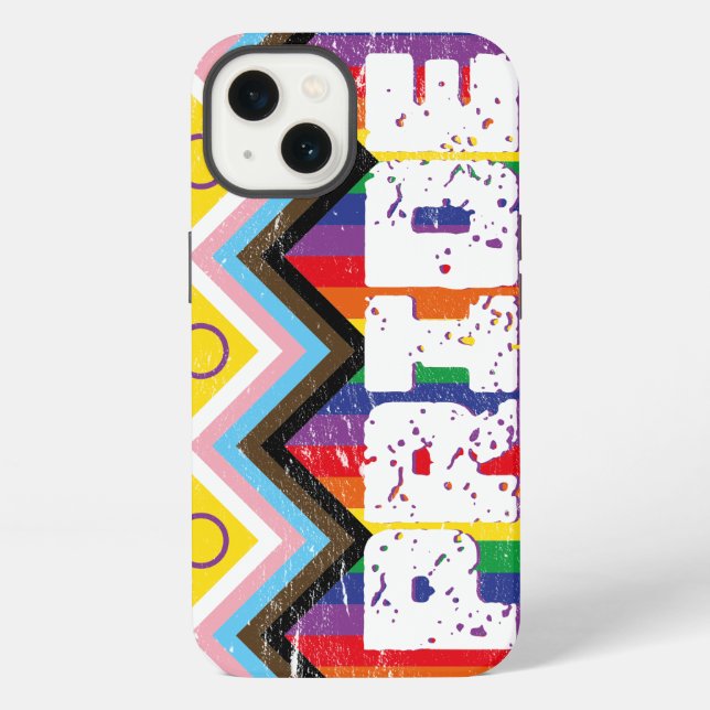 Coque iPhone Progrès Fierté LGBTQ (Verso)