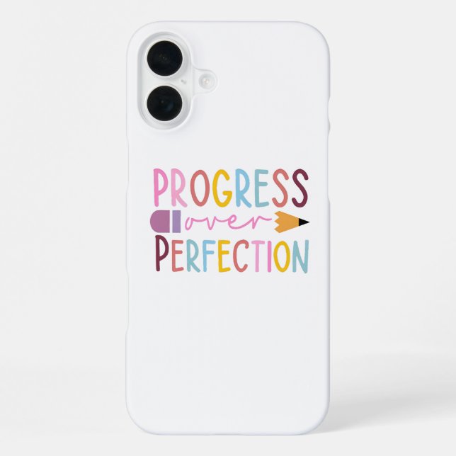 Coque iPhone Progrès sur l'art de la perfection (Verso)