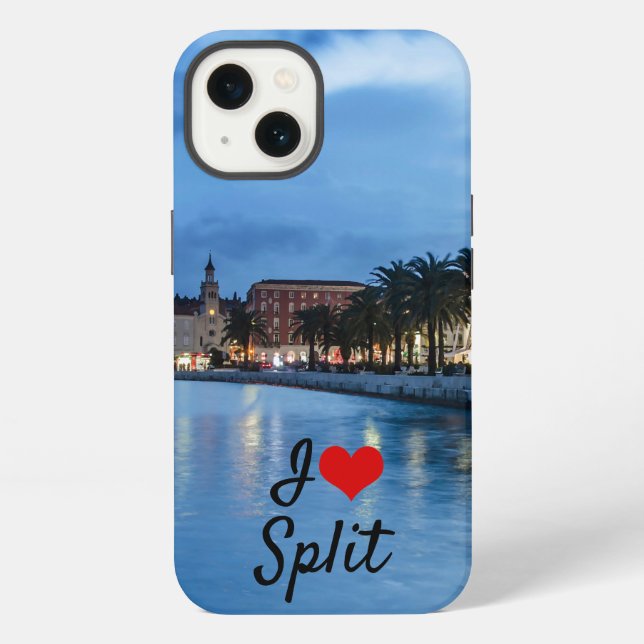 Coque iPhone Promenade de Split en Croatie (Verso)