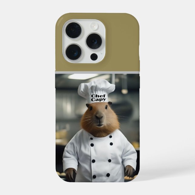 Coque iPhone Prouesse en Pâtisserie : Le Capybara Culinaire (Verso)
