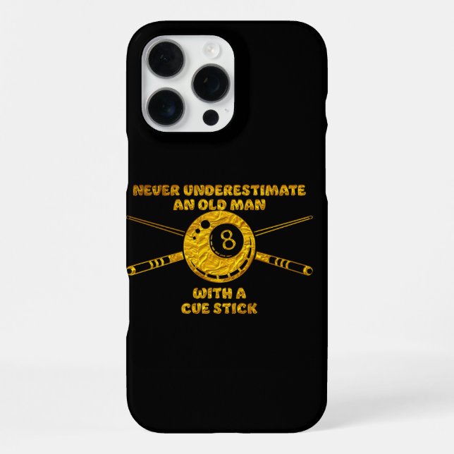 Coque iPhone Proverbe de billard sur l'expérience et la compéte (Verso)