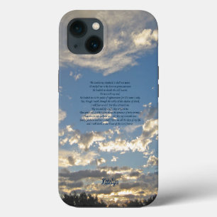 Etui iPhone 13 Psaume 23 Beau verset biblique personnalisé chréti