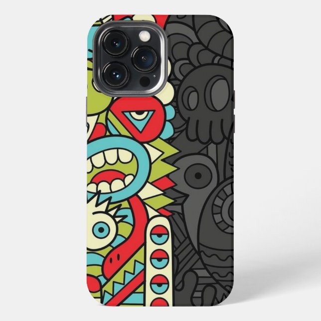 Coque iPhone Psychedelic Patterns (Verso)
