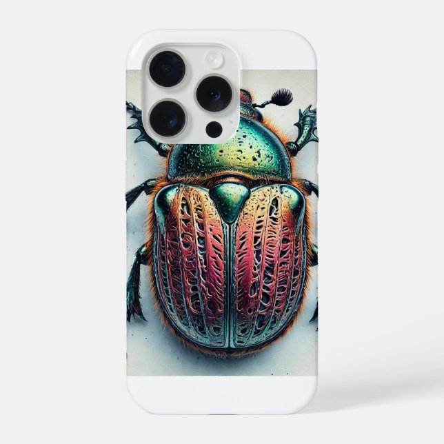 Coque iPhone Psyrassa beetle 190924IREF251 - Watercolor (Verso)