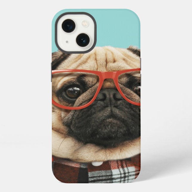 Coque iPhone Pug (Verso)