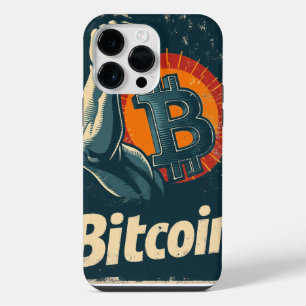 Coque Pour Pour iPhone 14 Pro Max Puissance de la blockchain Bitcoin crypto design
