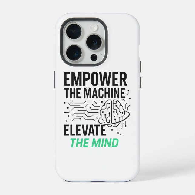 Coque iPhone Puissance de la machine, élévation de la conceptio (Verso)