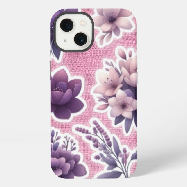 Coque iPhone Purple Bloom Phone Case (Verso)