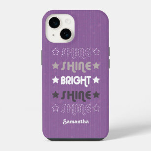 Coque Pour iPhone 14 Purple Shine. Brille. Lumineux. Brille. Brille.