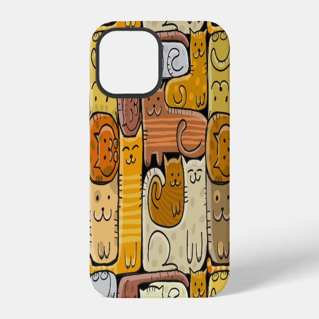 Coque iPhone Puzzle Funny Chats House sans joint (Verso)