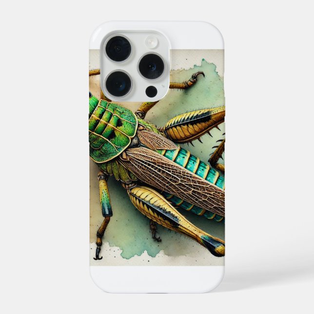 Coque iPhone Pygmy Grasshopper 211024IREF243 - Watercolor (Verso)