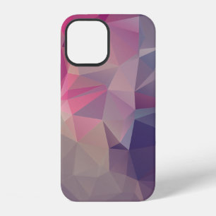 Coque iPhone 12 Pyramide rose violet Abstrait Art Design Coque-Mat