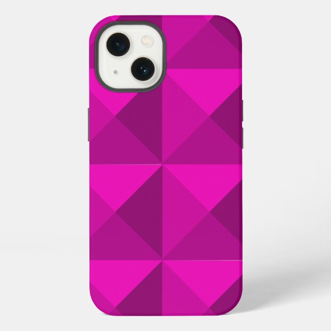 Coque iPhone Pyramides Magenta  (Verso)