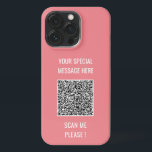 Etui iPhone 13 Pro QR Code Ajouter un message spécial Romantic Surpri<br><div class="desc">Choisissez Couleurs et Police - Votre code QR spécial Info et texte personnalisé Cadeau moderne personnalisé - Ajouter votre code QR - Image ou logo - photo / Texte - Nom ou autre information / message - Redimensionner et déplacer ou ajouter des éléments - Image / Texte avec outil de...</div>