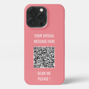 Etui iPhone 13 Pro QR Code Ajouter un message spécial Romantic Surpri