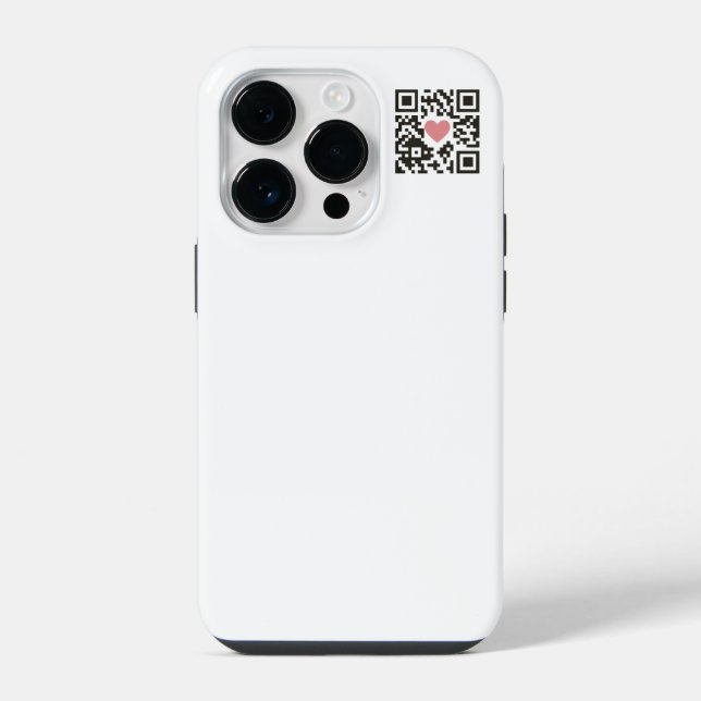 Coque iPhone QR Love Code (Verso)