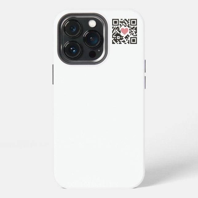 Coque iPhone QR Love Code (Dos)