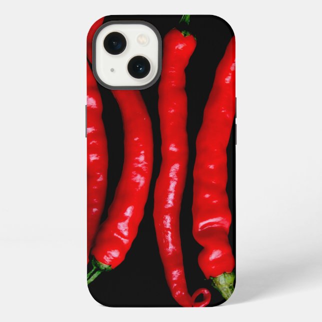 Coque iPhone Quatre piments rouges iphcna (Verso)