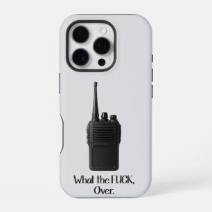 Coque iPhone 16 Pro Quelle Putain De Blague Icone De Talkie-Walkie Drô