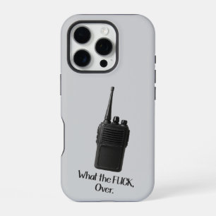 Coque iPhone 16 Pro Quelle Putain De Blague Icone De Talkie-Walkie Drô