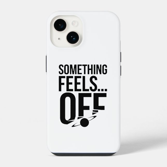 Coque iPhone Quelque chose cloche - Message troublant et crypti (Verso)