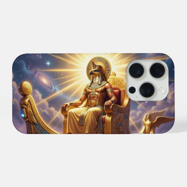 Coque iPhone Râ – dieu égyptien du soleil (Verso Horizontal)