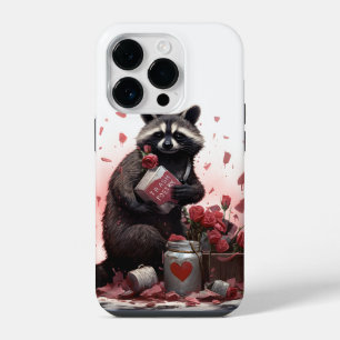 Coque Pour iPhone 14 Plus Raccoon ordures poésie Valentines jour