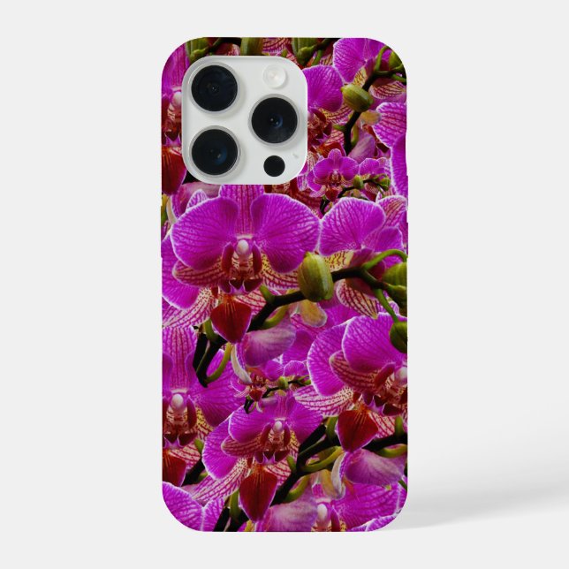 Coque iPhone Radiant Clusters: The Magenta Orchid Symphony, (Verso)