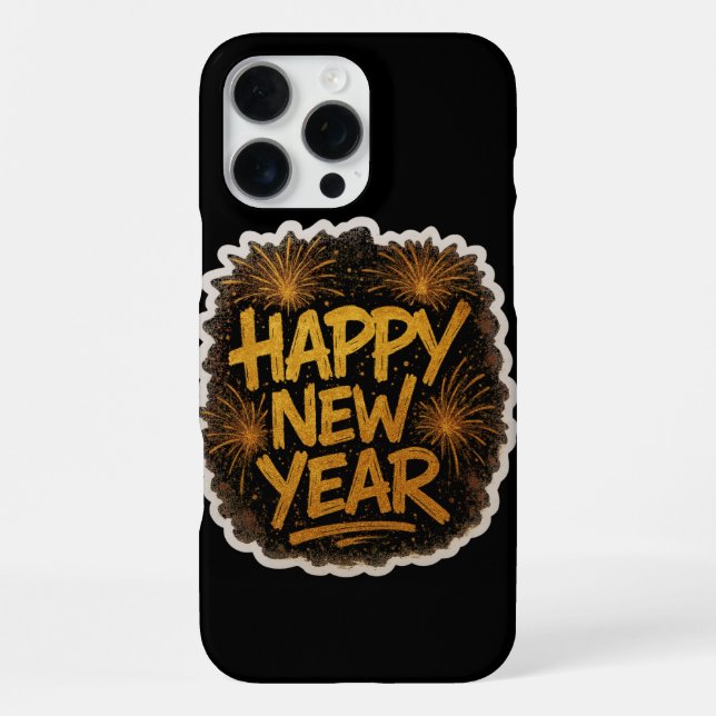 Coque iPhone Radiant Graffiti Style Joyeuse explosion du Nouvel (Verso)