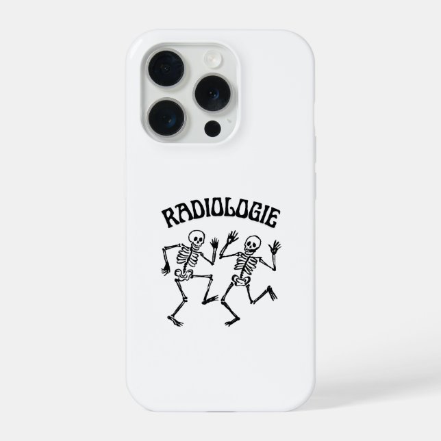 Coque iPhone Radiology Skeleton Dance Vintage Humor (Verso)