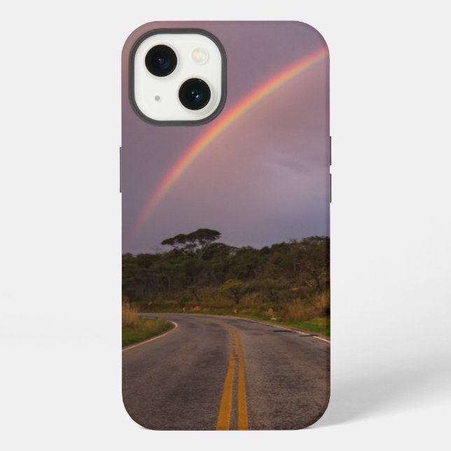 Coque iPhone Rainbow And Road (Verso)