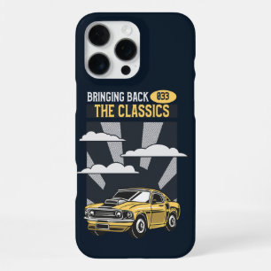 Coque iPhone 16 Pro Max Ramenez la voiture classique Retro Muscle