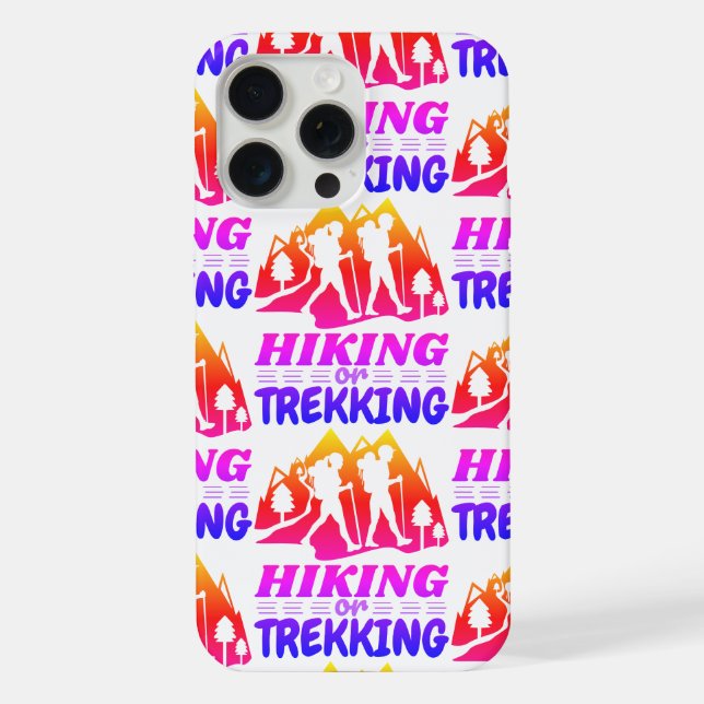 Coque iPhone Randonnée ou Trekking (Verso)