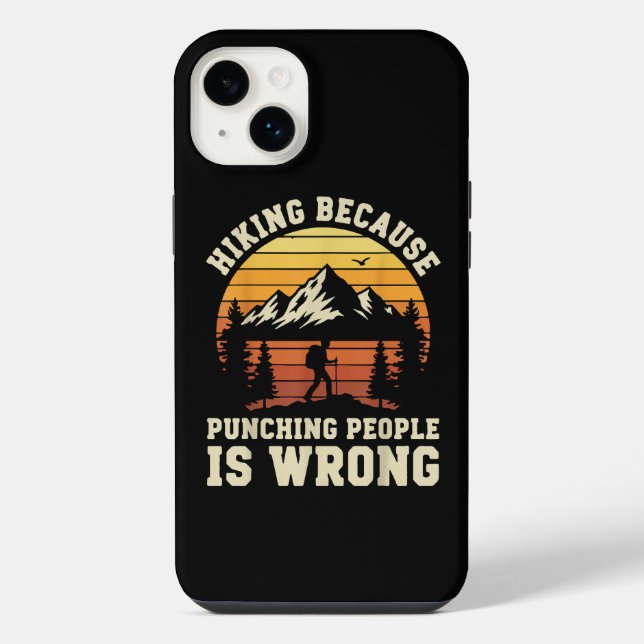 Coque iPhone Randonneur Extérieur Drôle Randonneur (Verso)